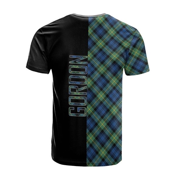 Gordon Ancient Tartan T-Shirt Half of Me - Cross Style Fashion - Image 2