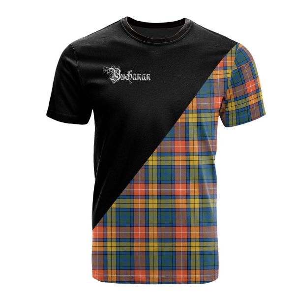 Buchanan Ancient Tartan - Military T-Shirt Online now