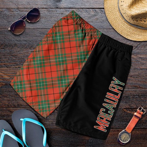 MacAulay Ancient Tartan Crest Men s Short - Cross Style Cheap