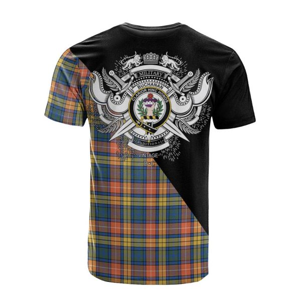 Buchanan Ancient Tartan - Military T-Shirt Online now - Image 2