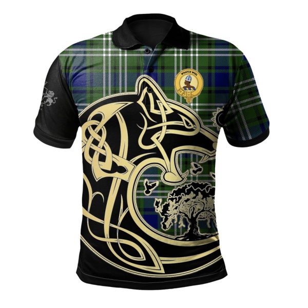 Haliburton Tartan Polo Shirt Viking Wolf For Discount