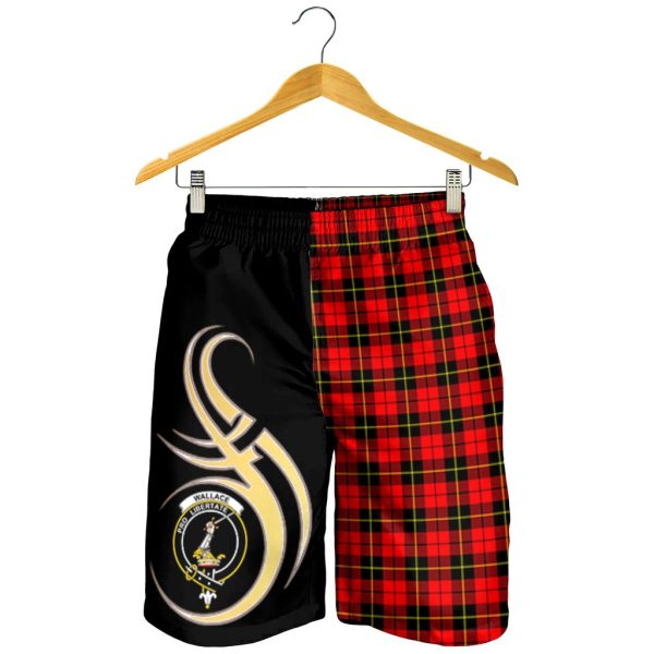 Wallace Hunting Red Tartan Crest Men s Short PM8 For Cheap - Image 2
