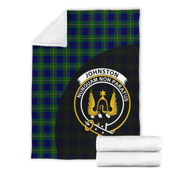 Johnston Modern Tartan Crest Blanket - 3 Sizes Discount - Image 4