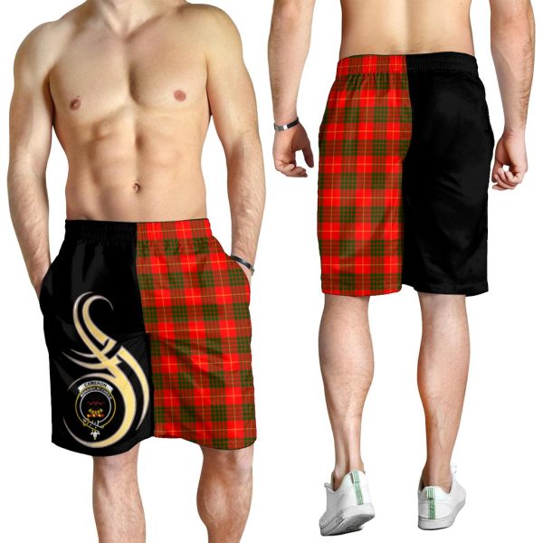 Cameron Modern Tartan Crest Men s Short PM8 For Cheap