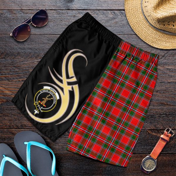Spens Modern Tartan Crest Men s Short PM8 Hot on Sale - Image 4