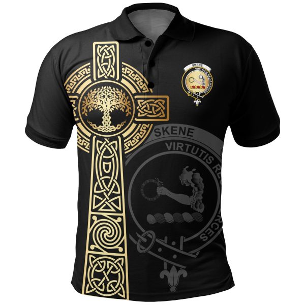 Skene Clan Unisex Polo Shirt - Celtic Tree Of Life Sale