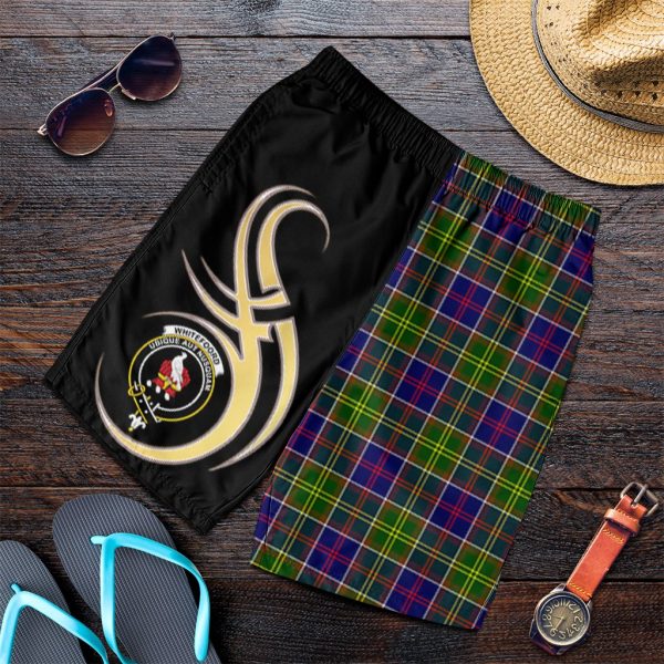 Whitefoord Modern Tartan Crest Men s Short PM8 Online now - Image 4