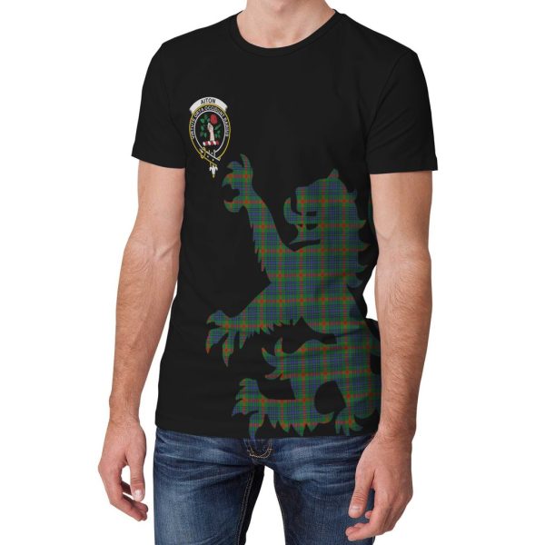 Aiton Family Tartan Crest Lion Style T-shirt Hot on Sale - Image 2