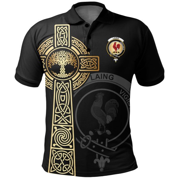 Laing Clan Unisex Polo Shirt - Celtic Tree Of Life Sale