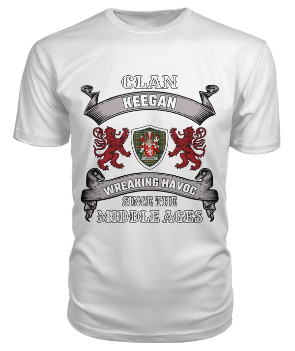 Keegan Family Tartan 2D T-Shirt Supply - Image 3