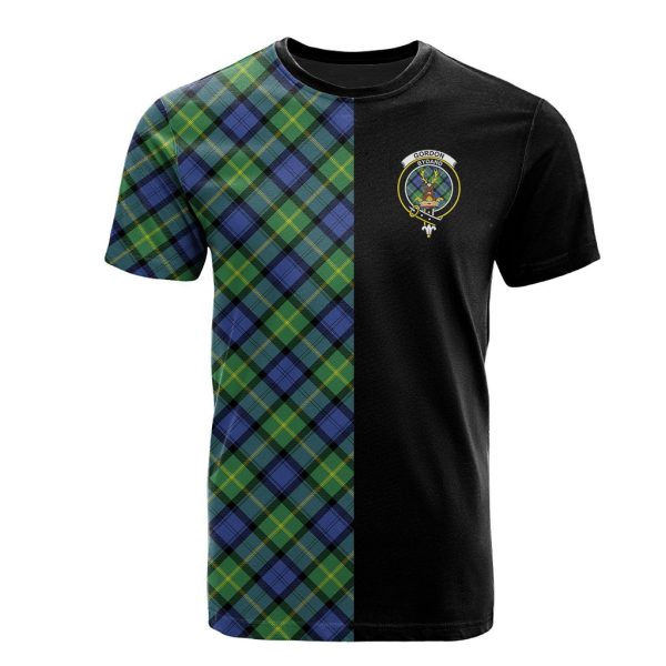 Gordon Old Ancient Tartan T-Shirt Half of Me - Cross Style Supply