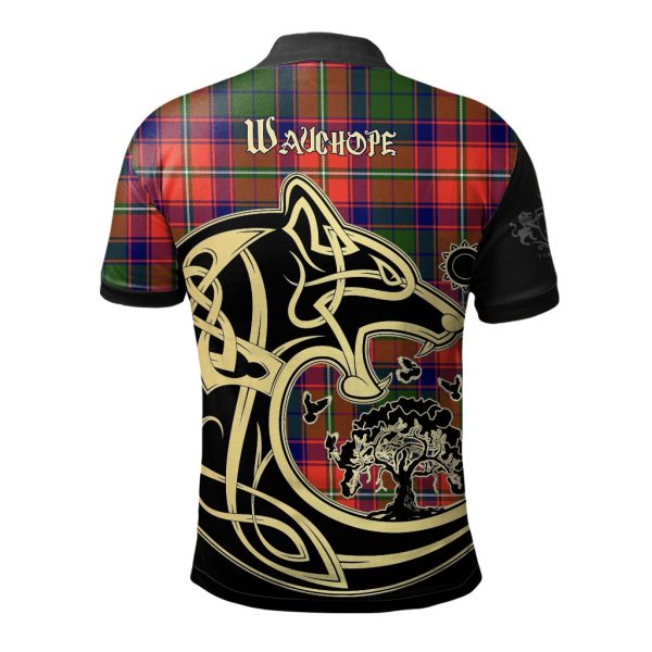 Wauchope Tartan Polo Shirt Viking Wolf Online Sale - Image 2