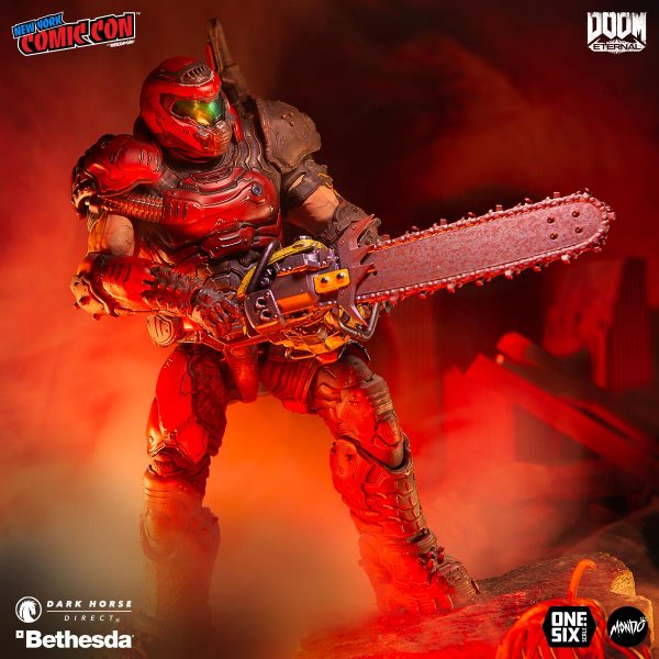 DOOM Eternal - Doom Slayer ⅙ Scale Action Figure Mondo Crimson Variant Supply - Image 5